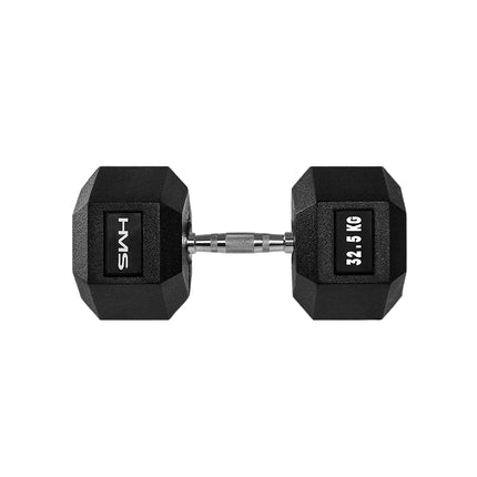 Hex Dumbbell 32.5 kg – Rubber-Coated, Anti-Roll Design