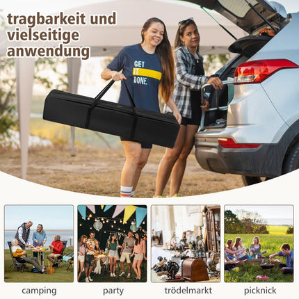 Hexagonal Pop-Up Canopy Tent with Carry Bag, 400x348 cm