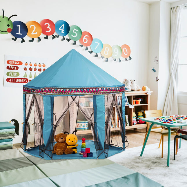 Hexagonal play tent