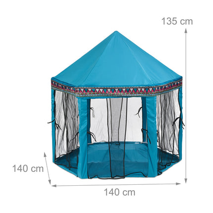 Hexagonal play tent