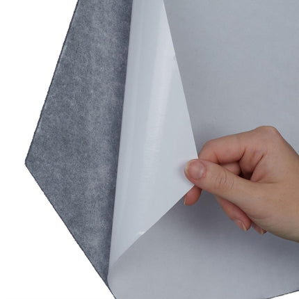 Hexagons in gray felt for bulletin board - 6 pcs
