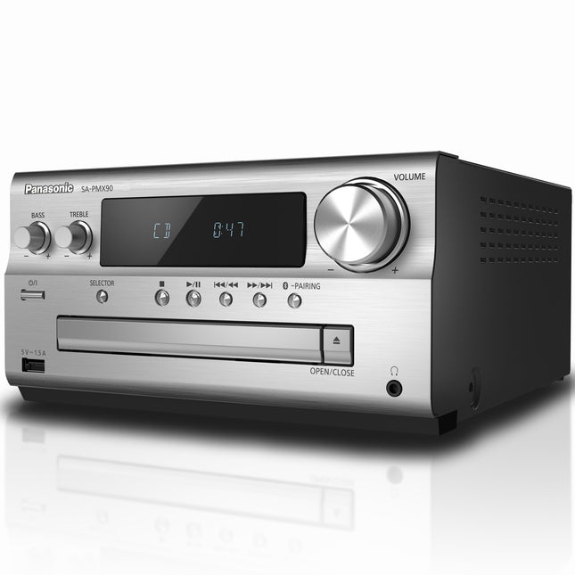 Hi-Res Audio Stereo System with Bluetooth and CD Player