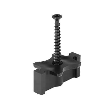 Hidden Deck Fasteners, 500PCS, 6.5 mm Gap, Black, With Screws