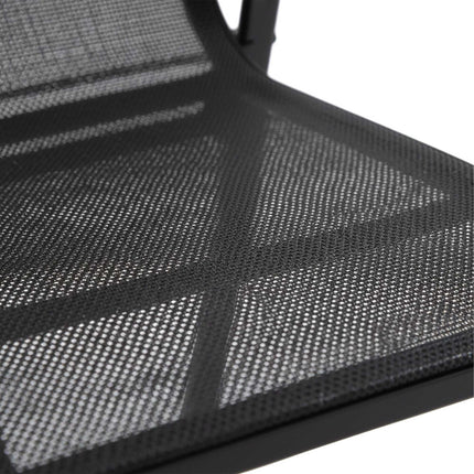 High-Back Garden Chair Set, Breathable Fabric, Stackable