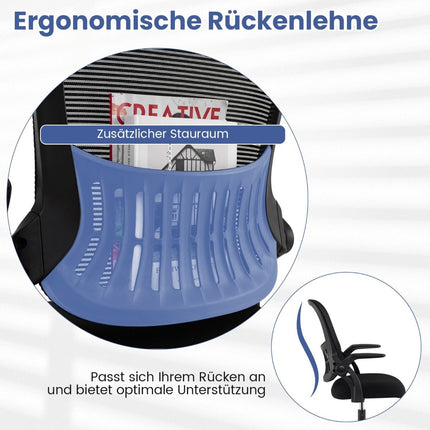High Mesh Drafting Chair, Adjustable Footrest, Black