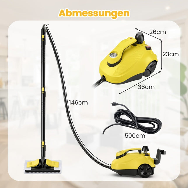 High-Pressure Steam Cleaner, 2000W, 1.8L Tank, 160C