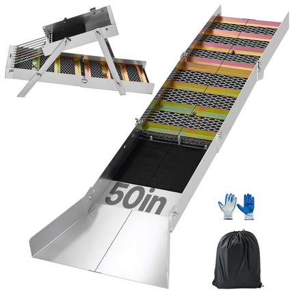 Highbanker Gold Sluice Box 1270 mm, Folding Aluminum Kit