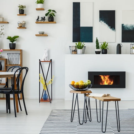 High floral pedestal with 2 shelves