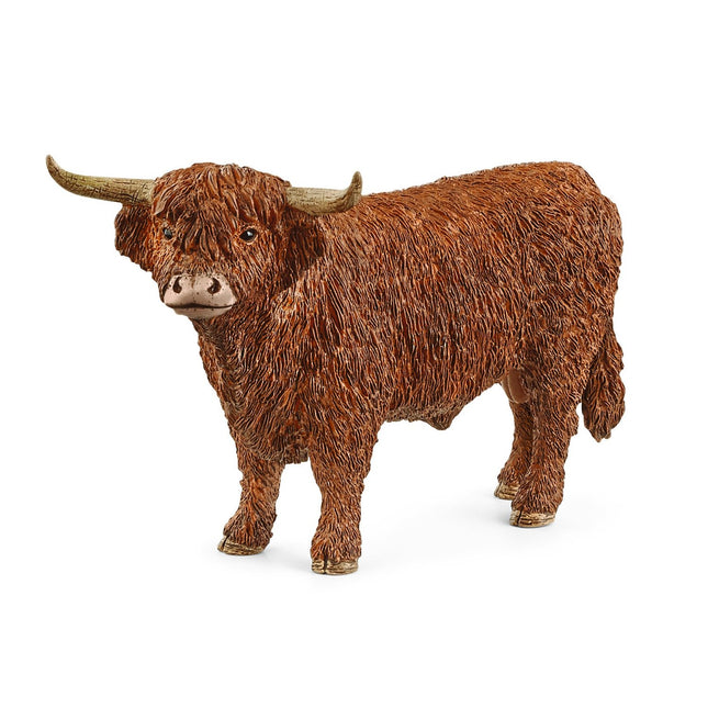 Highland Bull Figurine - Realistic Design, Durable Material
