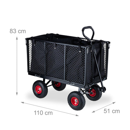 High wheelbarrow for the garden