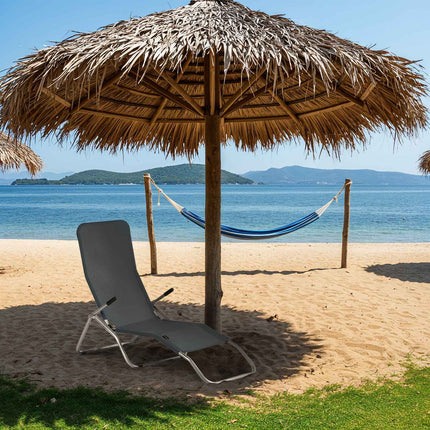 Hiking/Beach Lounger, Gray, Portable, Foldable