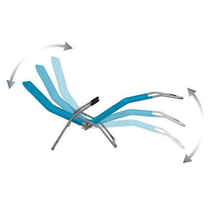 Hiking/Beach Lounger, Turquoise, Foldable Chair