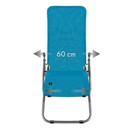 Hiking/Beach Lounger, Turquoise, Foldable Chair