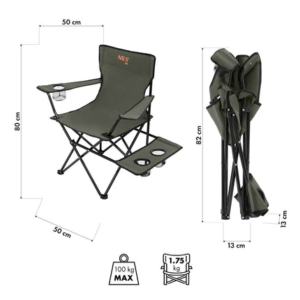 Hiking Chair, Khaki – Lightweight, Portable