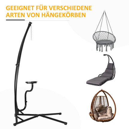 Hängesessel Gestell, Metall, X-Form, 120kg Kapazität