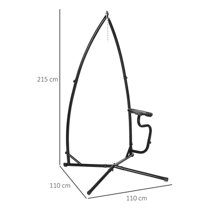 Hängesessel Gestell, Metall, X-Form, 120kg Kapazität