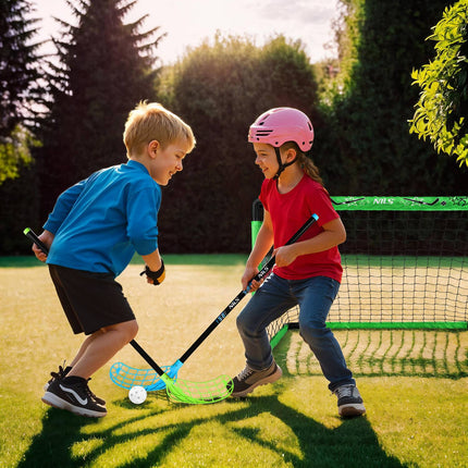 Hockey Set with Goal, 2 Sticks & Ball