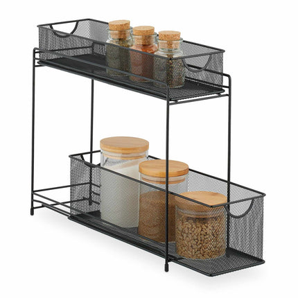 Holder for kitchen cabinets in metal