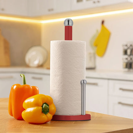 Holder for kitchen roll with roll stop