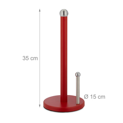 Holder for kitchen roll with roll stop