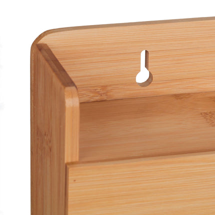 Holder for wall rolls made of bamboo