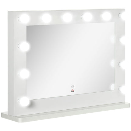Hollywood Mirror, Dimmable LED lights, Touch Switch, 80x60 cm