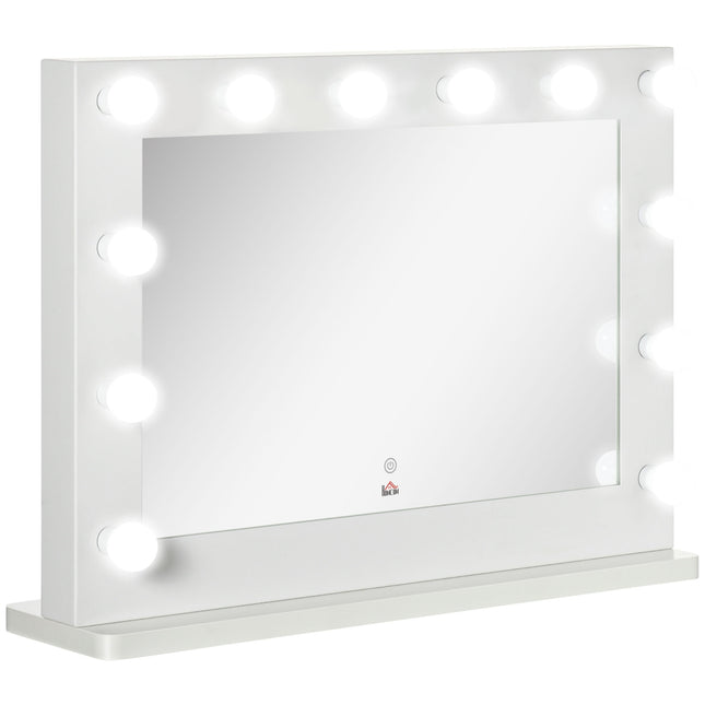 Hollywood Mirror, Dimmable LED lights, Touch Switch, 80x60 cm