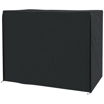 Waterproof black garden swing cover, UV protection, 220x125x172 cm