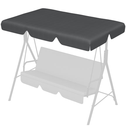 3-seat dark gray swing canopy replacement