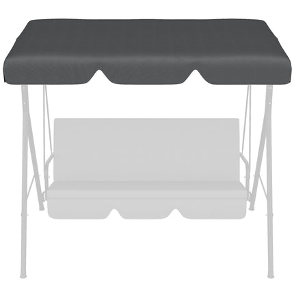 3-seat dark gray swing canopy replacement