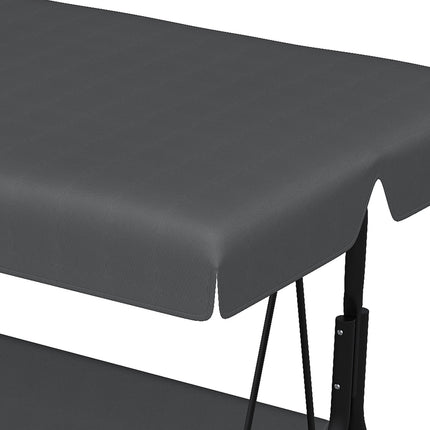 3-seat dark gray swing canopy replacement