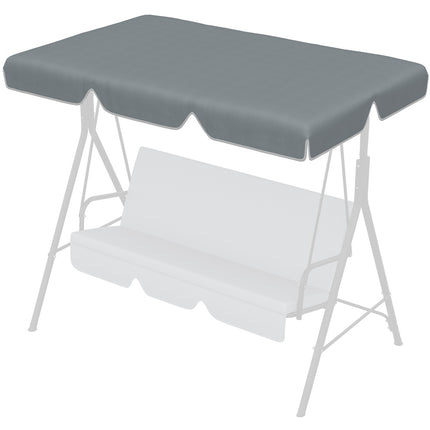 Replacement canopy for 2-seat swing, UV protected, dark grey