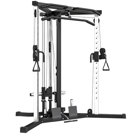 Home Gym Station with Lat Pulldown, Pull-Up Bar, Adjustable