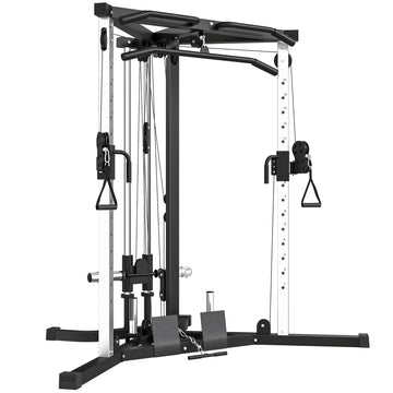 Home Gym Station with Lat Pulldown, Pull-Up Bar, Adjustable
