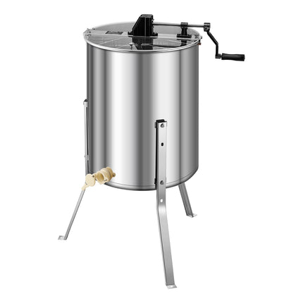 Honey Extractor, 4/8-Frame Manual Stainless Steel, Lid