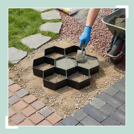 Honeycomb Paving Mold Set, 2-Pack, Reusable Plastic