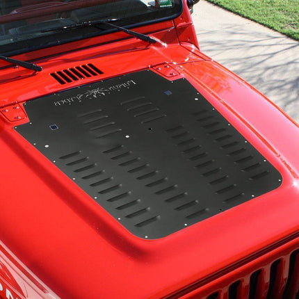 Hood Louver Vent, Black Powder-Coated, Wrangler JK 2013–2017