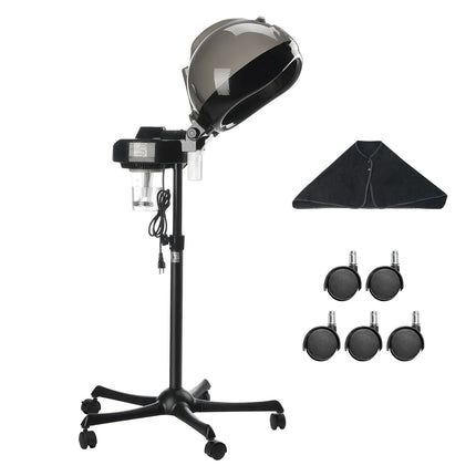 Hooded Ionic Hair Steamer, 11.81-Inch, Timer, 2 Modes