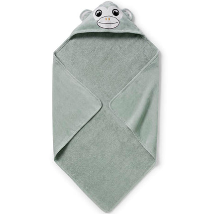 Hooded Towel, Pebble Green