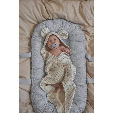 Hooded Towel, Pinstripe