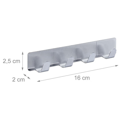 Hook strip self-adhesive set of 3