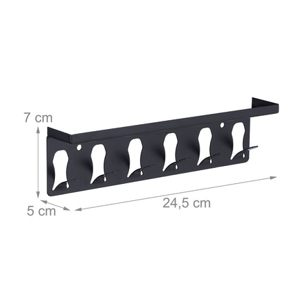 Hook strip with shelf