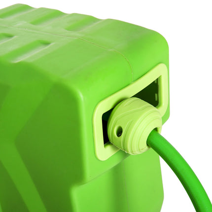 Automatic hose reel with 22M green swivel air hose