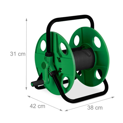 Hose reel 30 meters green/black