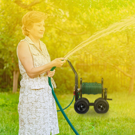 Hose trolley Metal Black