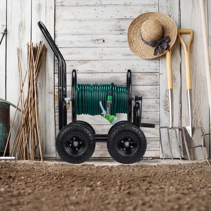 Hose trolley Metal Black
