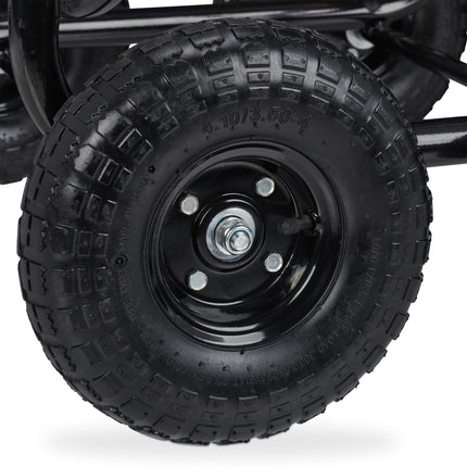 Hose trolley Metal Black