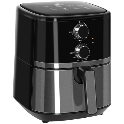 Hot Air Fryer 4.5L, 1500W, Oil Free Cooking, Black
