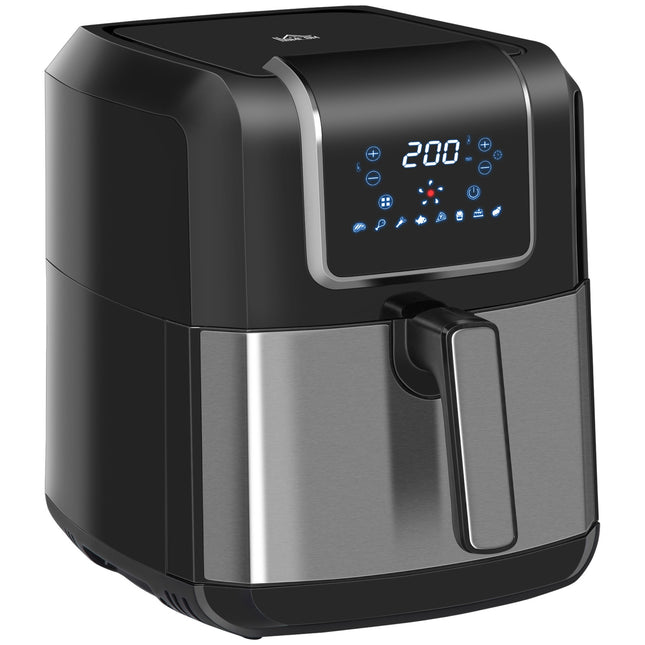 6.5L hot air fryer, 1700W, LED screen, non-stick basket