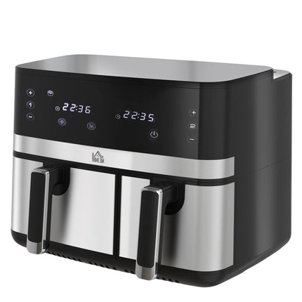 Hot Air Fryer 8.5L - Double chamber, non-stick, smart timer